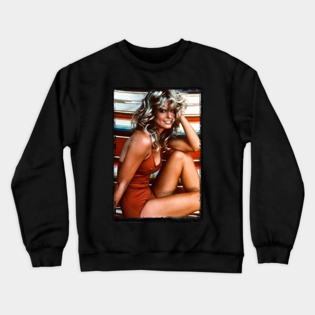 70s Farrah hot Crewneck Sweatshirt by Don'tawayArt